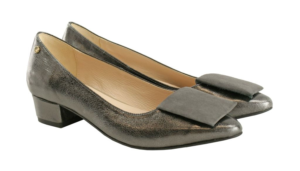 Bosccolo Womens Pumps Pillow - Grey Metalic