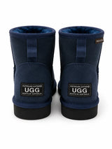 Australian Leather Ugg Mini Uggs - Navy - AU10