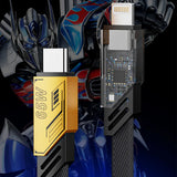 Transformers Type-C to Type-C USB / Apple 2 in 1 Charge Data Cable 65W 1.2m TF-A09 - Yellow