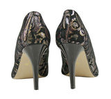Bosccolo Womens High Heels - Black / Brocade
