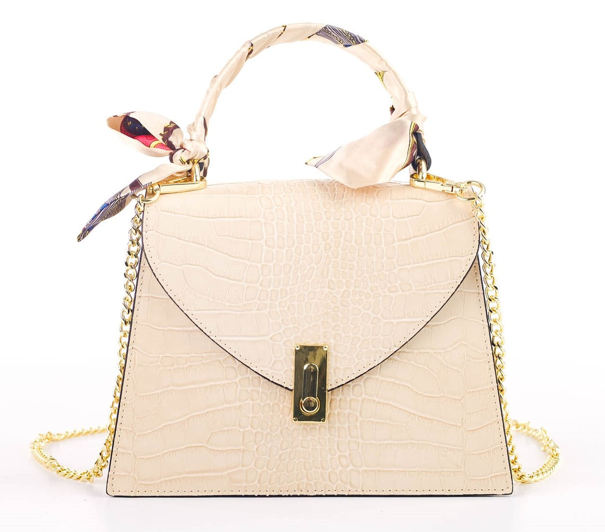 Bosccolo Handbag - Beige Croco