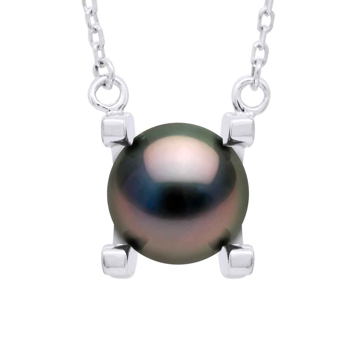 Necklace Real Cultured Tahiti Pearl Round 8-9 mm - Longueur 42 cm