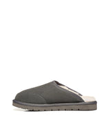 Men Bred Cow Suede Slipper in Grey