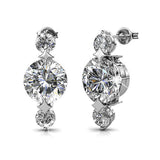 Krystal Couture Long Journey Drop Earrings Embellished with SWAROVSKI Crystals