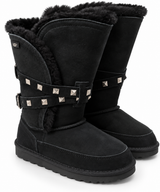 Australian Leather Ugg 2Studded Short Buckle - Black - AU4