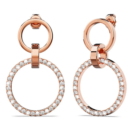 Boxed Orbit Earrings, Bracelet & Necklace Set with SWAROVSKI® Crystal in Rose Gold