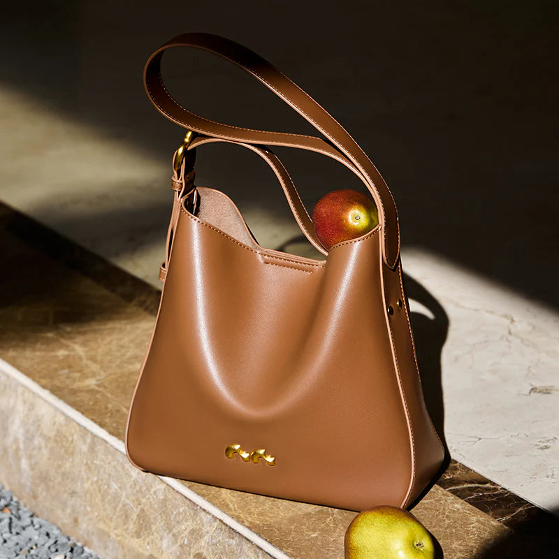 Nalandu Midnight Luxe Large Capacity Tote Bag - Brown