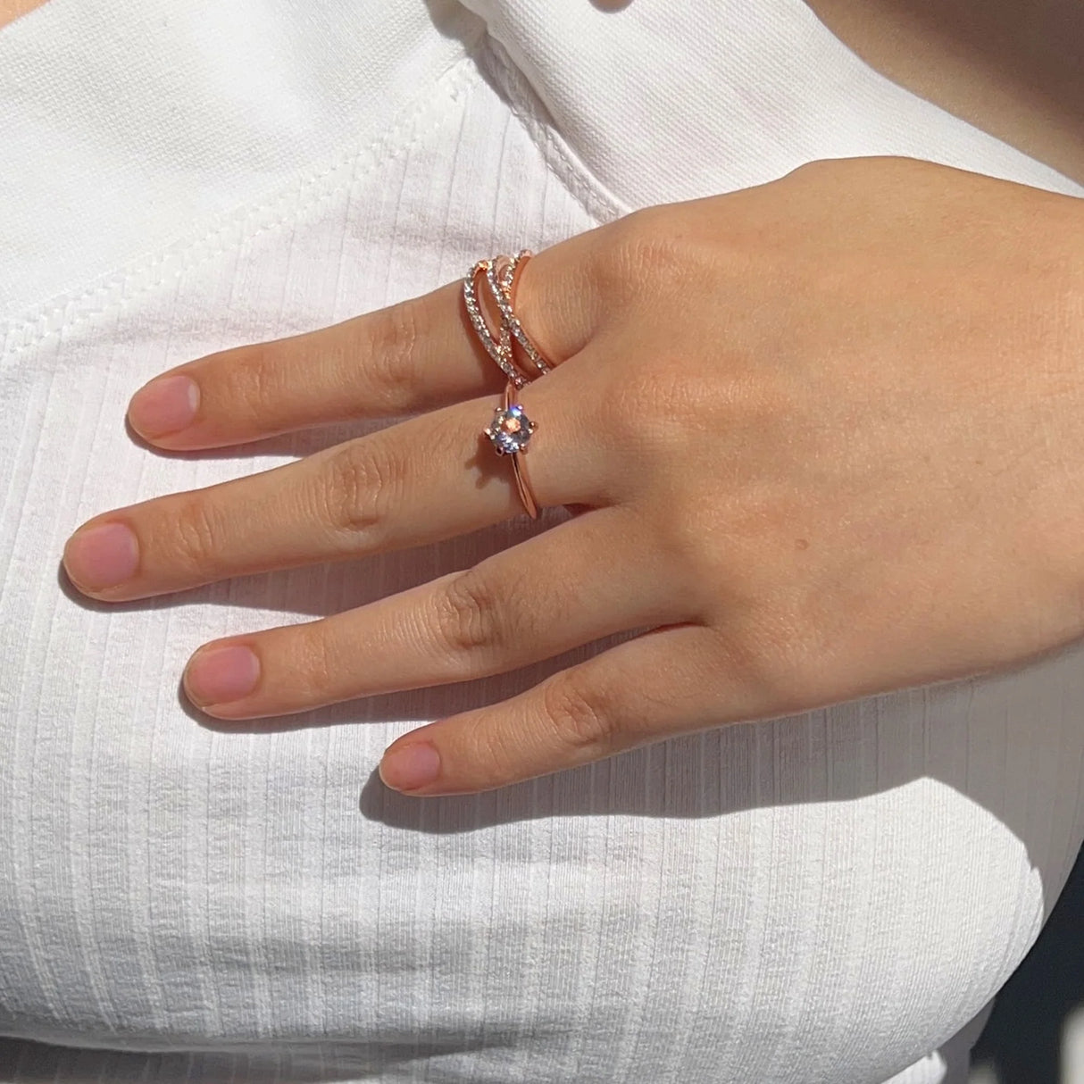 Krystal Couture One In A Million Solitaire Ring Embellished with SWAROVSKI Crystals