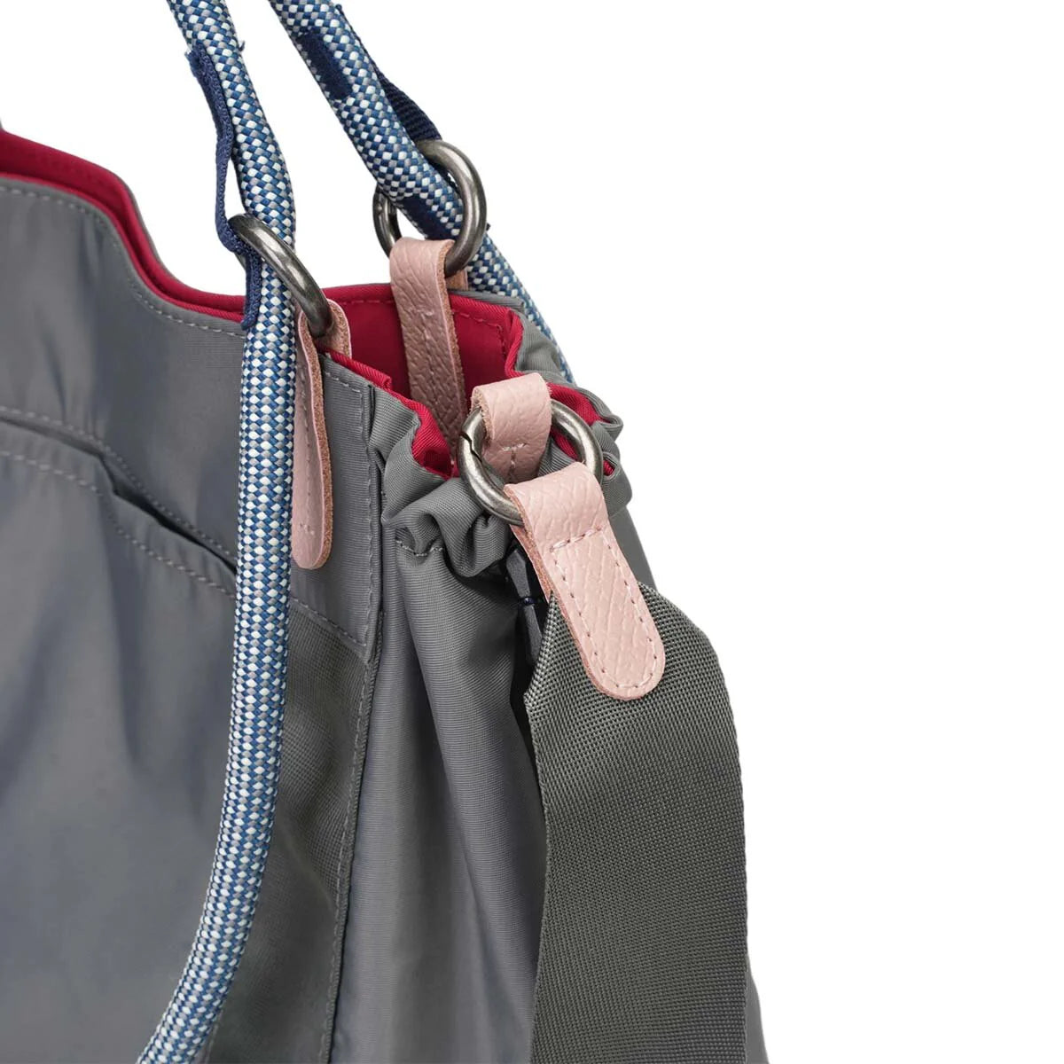 BAMEI Reversible Dual-Color Ballistic Nylon Bucket Bag - Charcoal