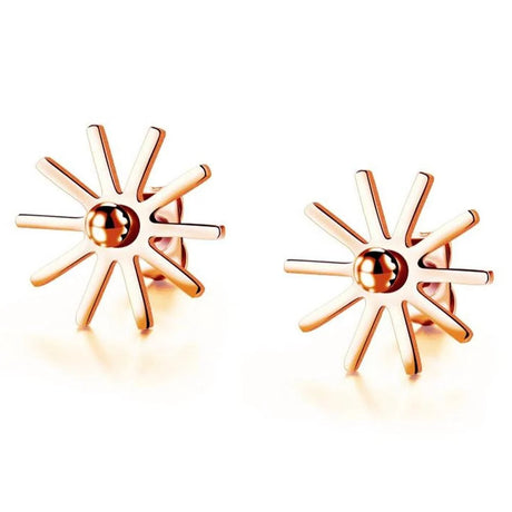 Bullion Gold Star Shine Stud Earrings