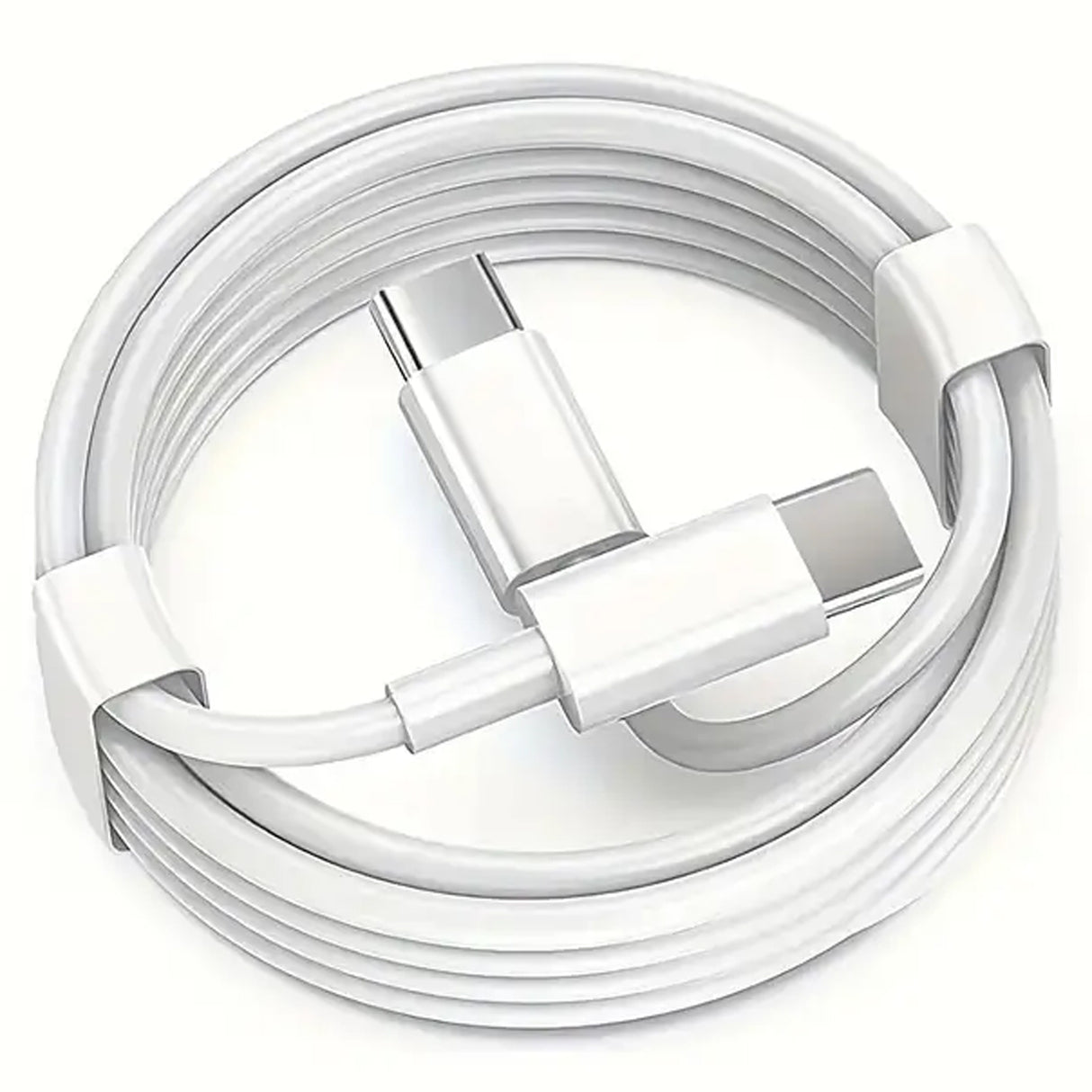USB Type C to Type C Data Charge Cable Fast Charging 5A 100W USB-C White