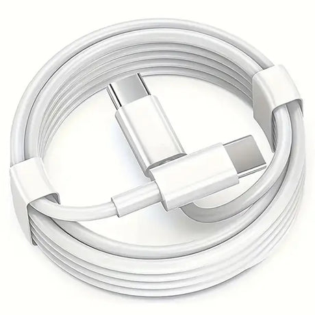 USB Type C to Type C Data Charge Cable Fast Charging 5A 100W USB-C White