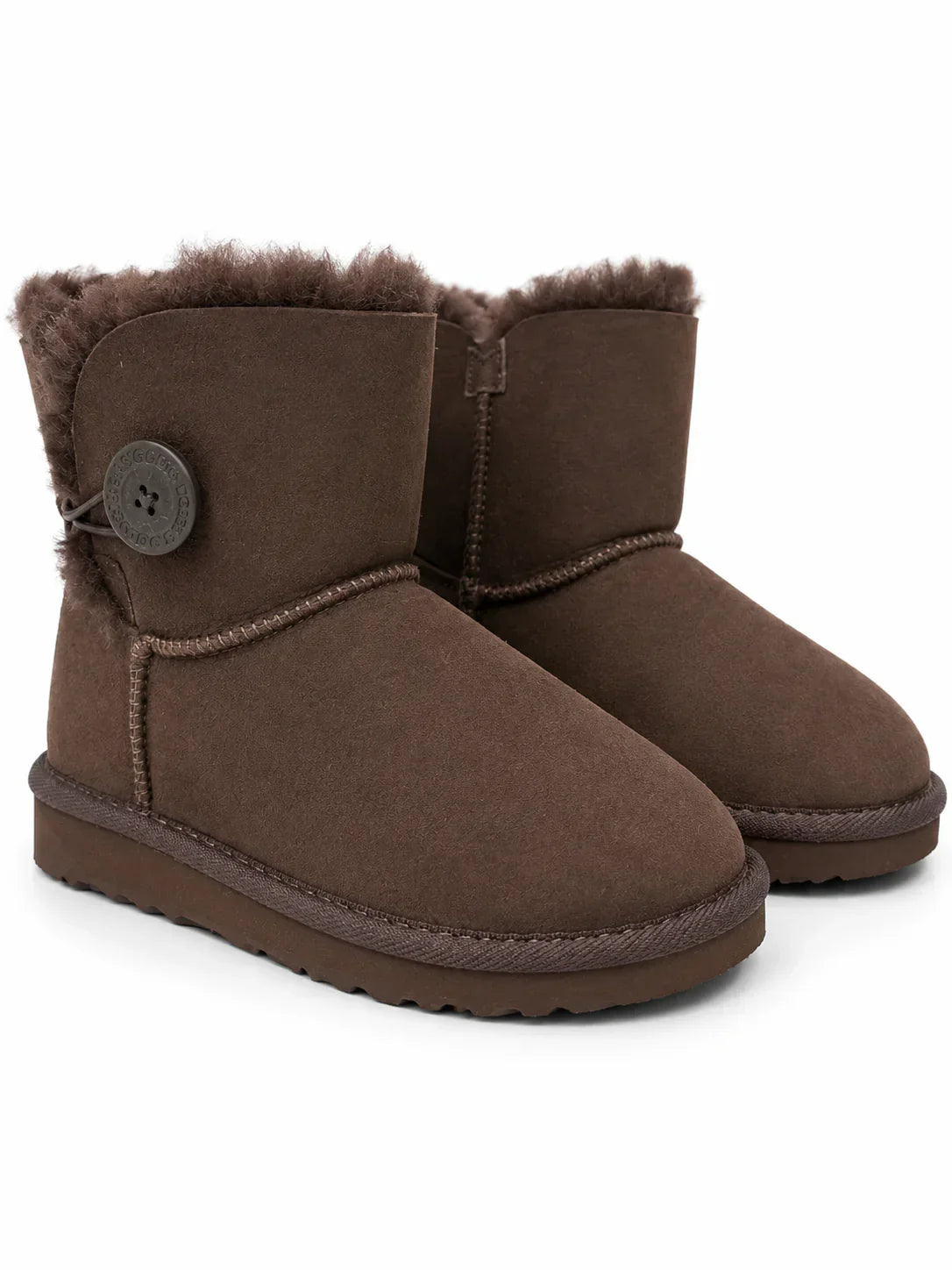Australian Leather Ugg 1Button Sheepskin - Chocolate - AU13