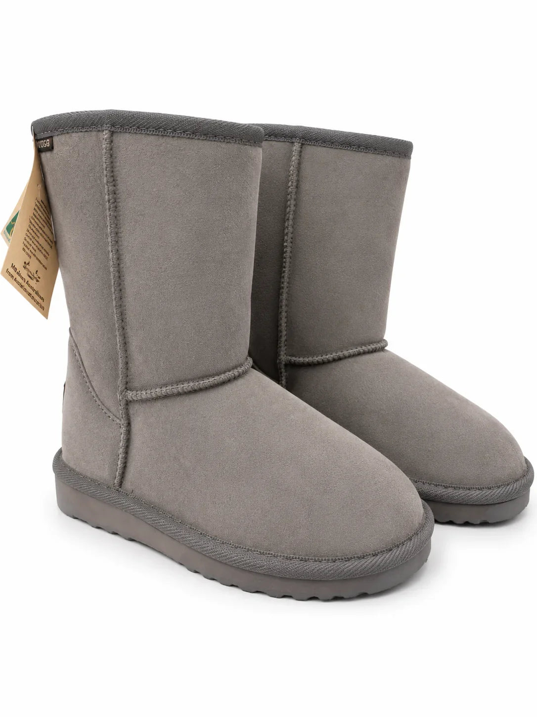 Australian Leather Ugg Classic Short - Grey - AU13