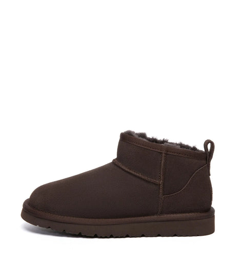 Julia Cow Suede Boots in Chocolate