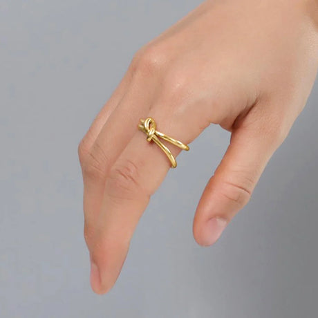 Bullion Gold Forever Knot Gold Ring