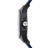 Ted Baker Mens Phylipa Iconic Rose Gold And Black Leather Band