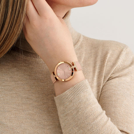 Ted Baker Womens Ted Baker Womens Darbey - Rose Gold Tone & Pink Leather
