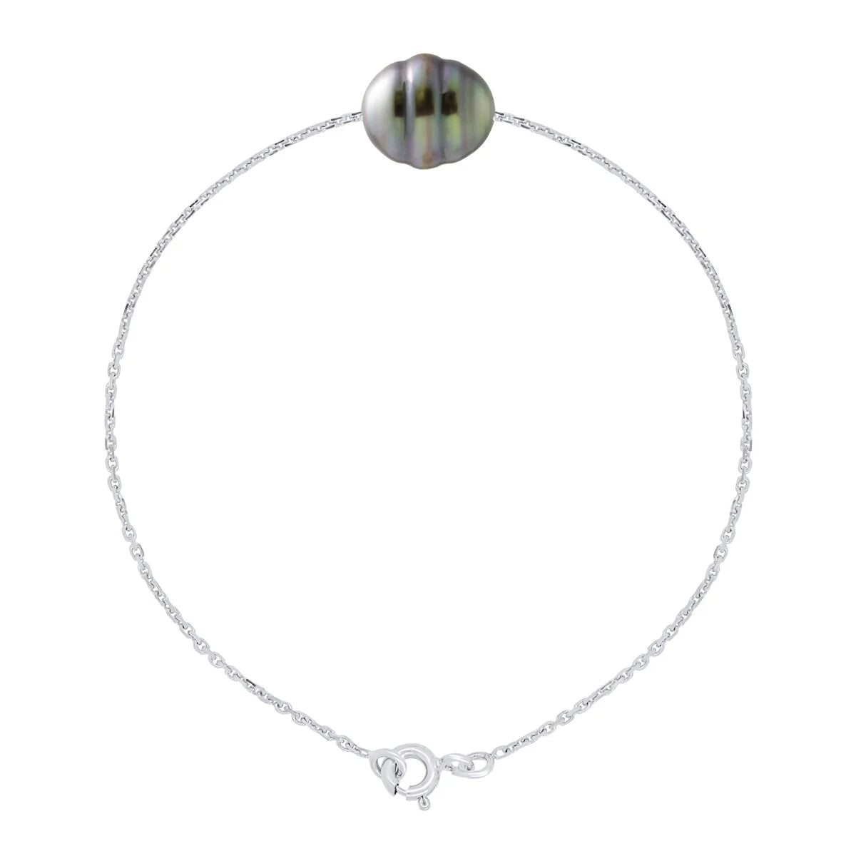 Bracelet Tahitian Pearl White Gold 10-11mm