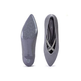 Countess Cross-Strap Kitten Heels - Grey