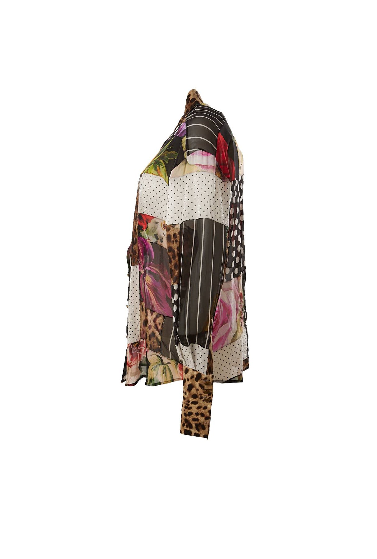 Dolce & Gabbana Women Patchwork Long Sleeve Shirt