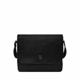Fossil Hayes Black Courier Bag