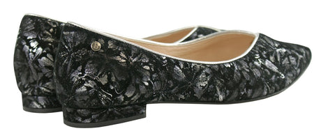 Bosccolo Womens Ballerina - Black / Silver