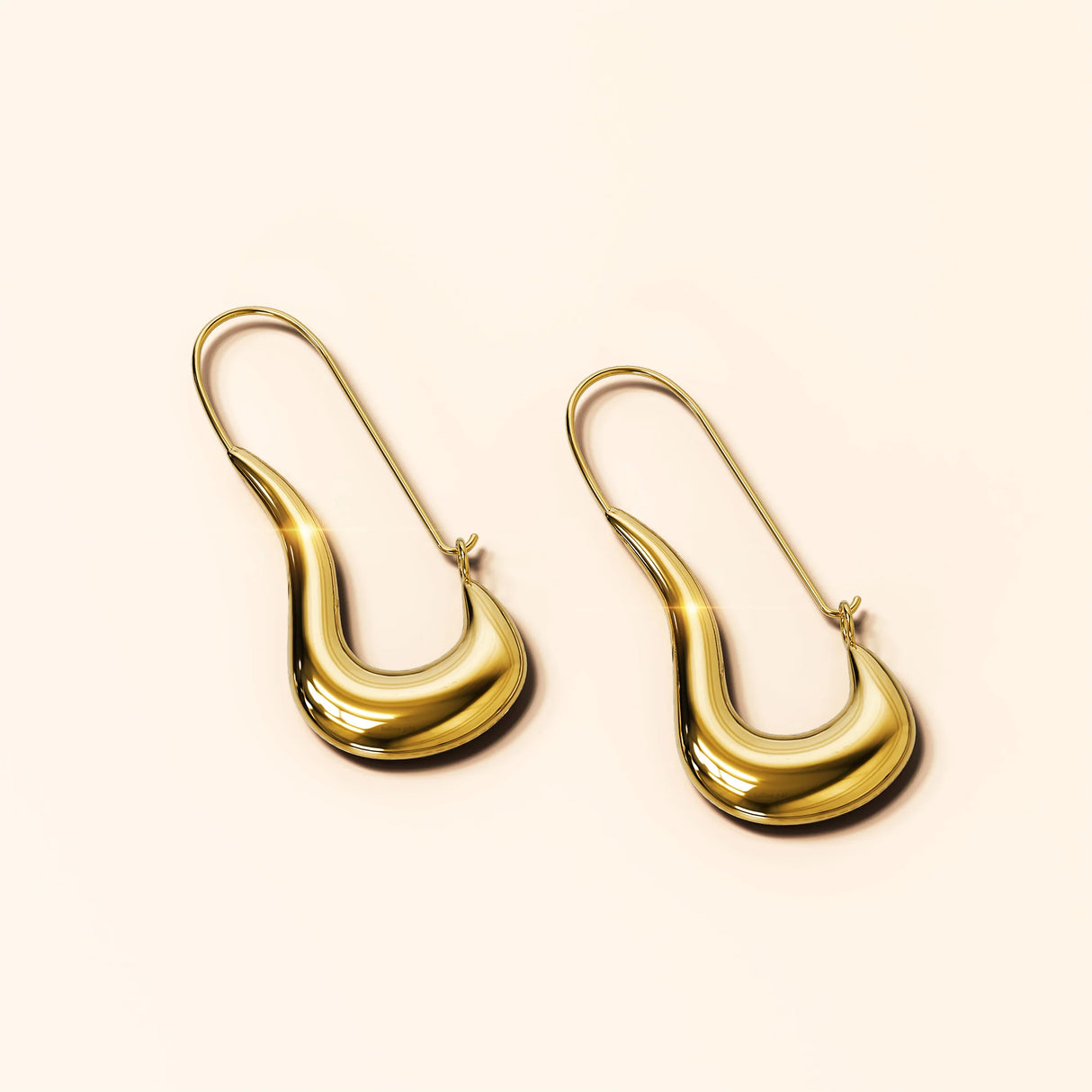 Bullion Gold Dakota Chunky Gold Hoop Earrings