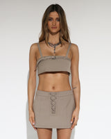 BY.DYLN Arlo Crop - Taupe