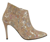Bosccolo Womens Boots - Flowers On Beige