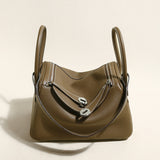 Solano Top-Grain TC Leather Shoulder Bag - Taupe