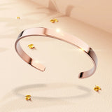 Bullion Gold Avenue Classic Cuff Bangle Rose Gold - 6mm