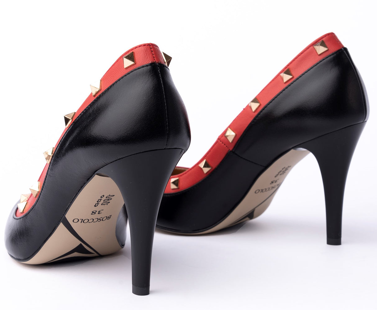 Bosccolo Womens Heels - Black/Red