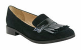 Bosccolo Womens Moccasin - Black Suede