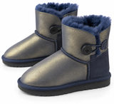 Australian Leather Ugg Classic 1Button Navy Gold - Glitter - AU5