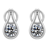 Boxed Solid 925 Sterling Silver Angel Necklace and Earrings Set Embellished with SWAROVSKI® Crystals
