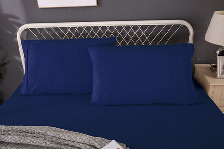 Ramesses Linen Bamboo Combo Set - Deep Blue