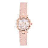 Ted Baker Womens Jolyye 24mm Rose Gold-Tone Case with White Dial and Pink Leather Strap