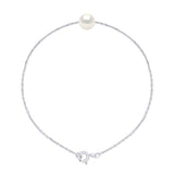 Bracelet Real Cultured Freshwater Pearl Round 7-8 mm - Natural Pearl White - Longueur 42 cm