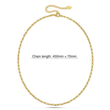 Bullion Gold Paperclip Link Chain Gold Plated Necklace