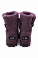 Australian Leather Ugg 1Button Leather - Purple - AU4