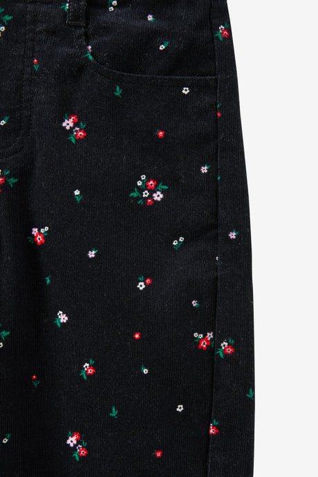Cotton On Kids Girls Charlie Barrel Leg Pant - Black Floral