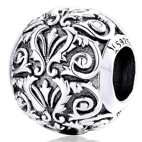 Solid 925 Sterling Silver European Amour Charm