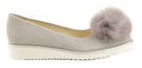 Bosccolo Womens Ballerina - Grey Suede