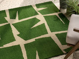 Scion Moqui Green 426507 Outdoor Rug