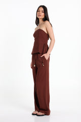 Lost In Lunar Women's Gardenia Pants - Choc