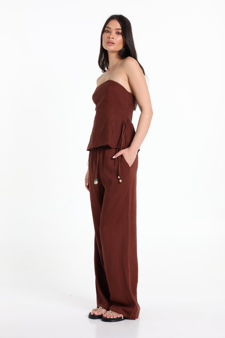 Lost In Lunar Women's Gardenia Pants - Choc