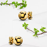 Bullion Gold Ball Stud Earrings 8mm