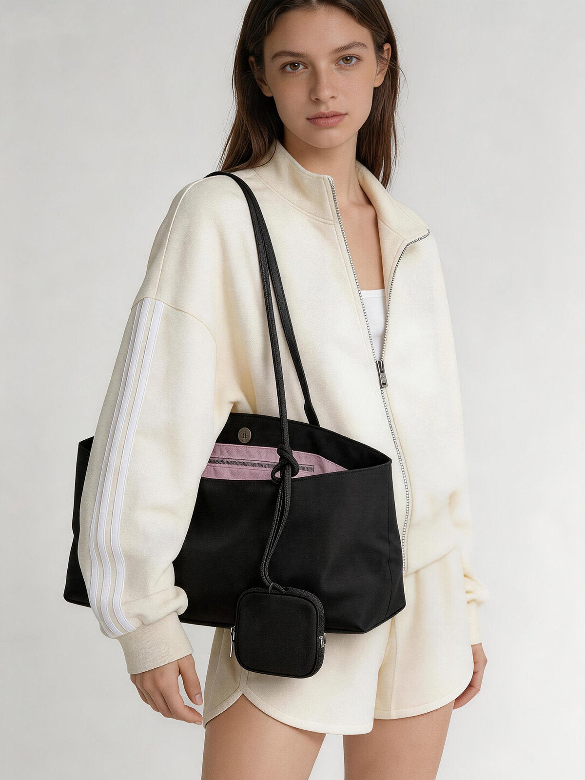 Nylon Tote Bag - Black