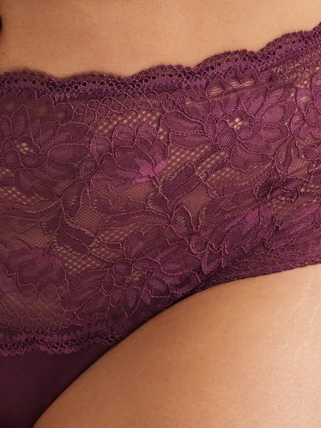 2 Pack Daily Essentials Cotton & Floral Lace Full Brief (465N)